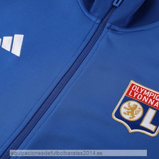 Nuevo Ropa Deportiva Con Cremallera Larga Lyon 23/24 Azul Rosa Baratas